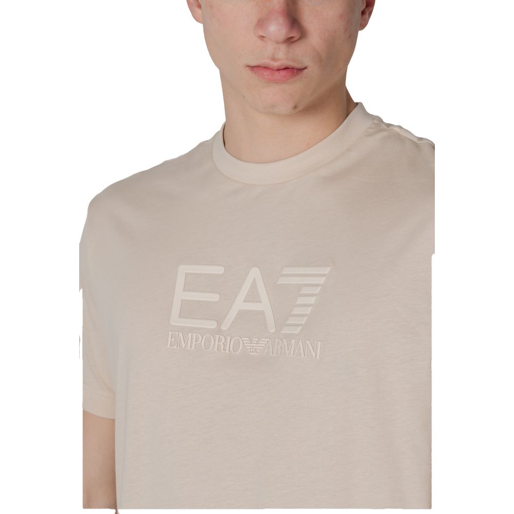 EA7 Emporio Armani Weißes Baumwoll-Poloshirt