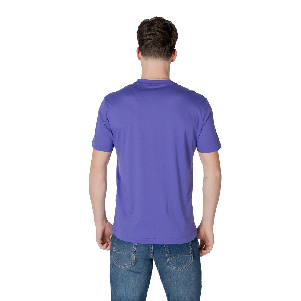 EA7 Emporio Armani Baumwoll-T-Shirt in Lila