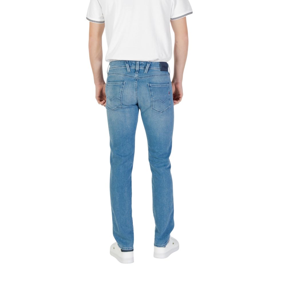 Replay Schmale Jeans aus Baumwolle in Blau