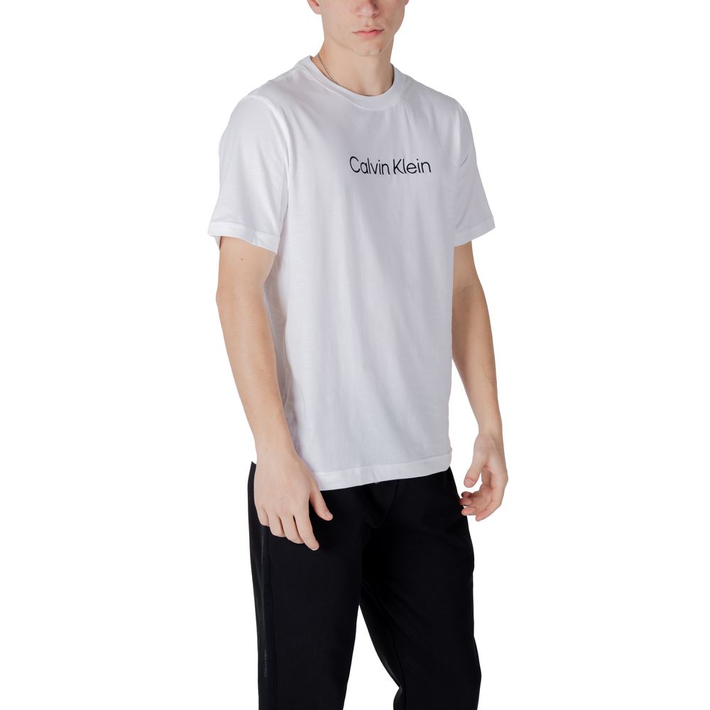 Calvin Klein Sport Baumwoll-T-Shirt in Weiß