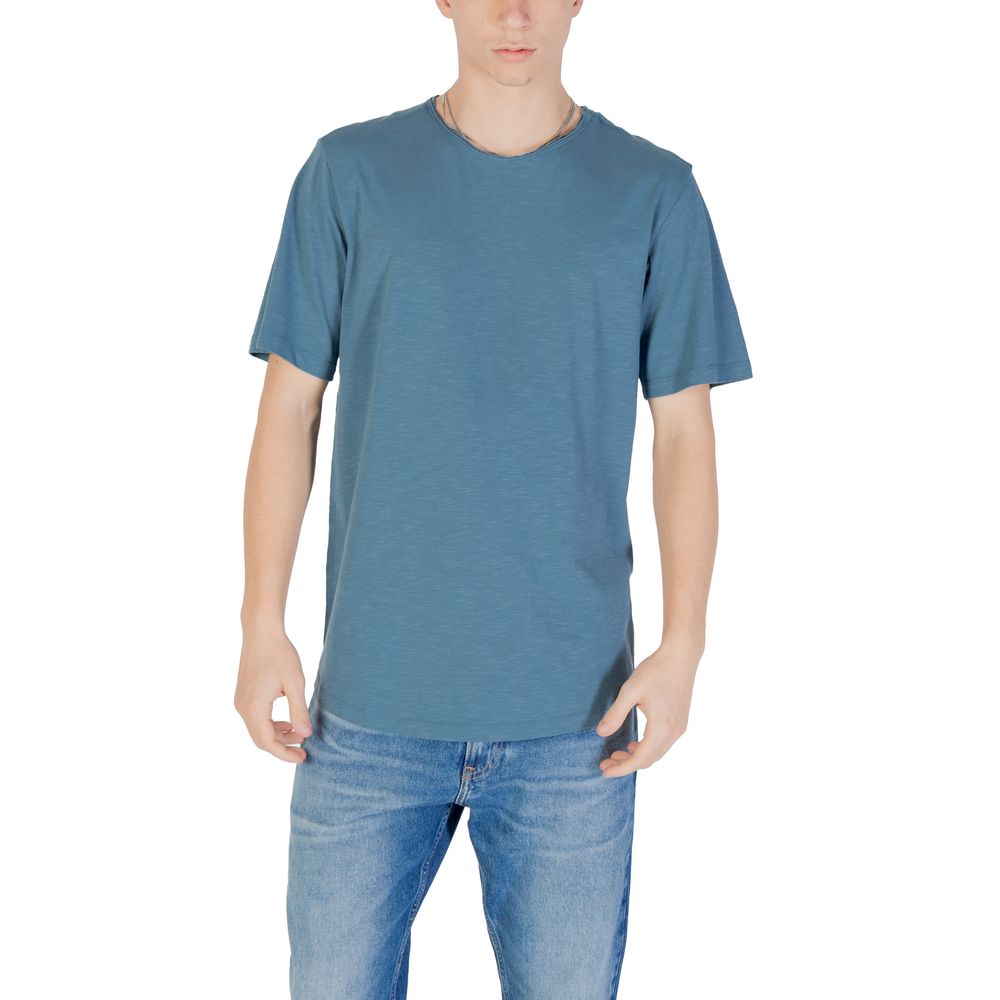 Jack Jones Blaues Baumwoll-T-Shirt