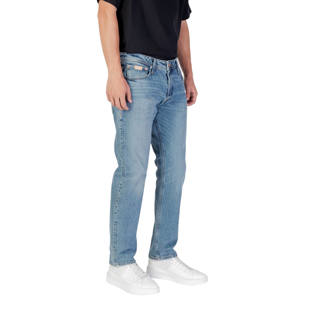Jack Jones Blaue Baumwoll-Skinny-Jeans