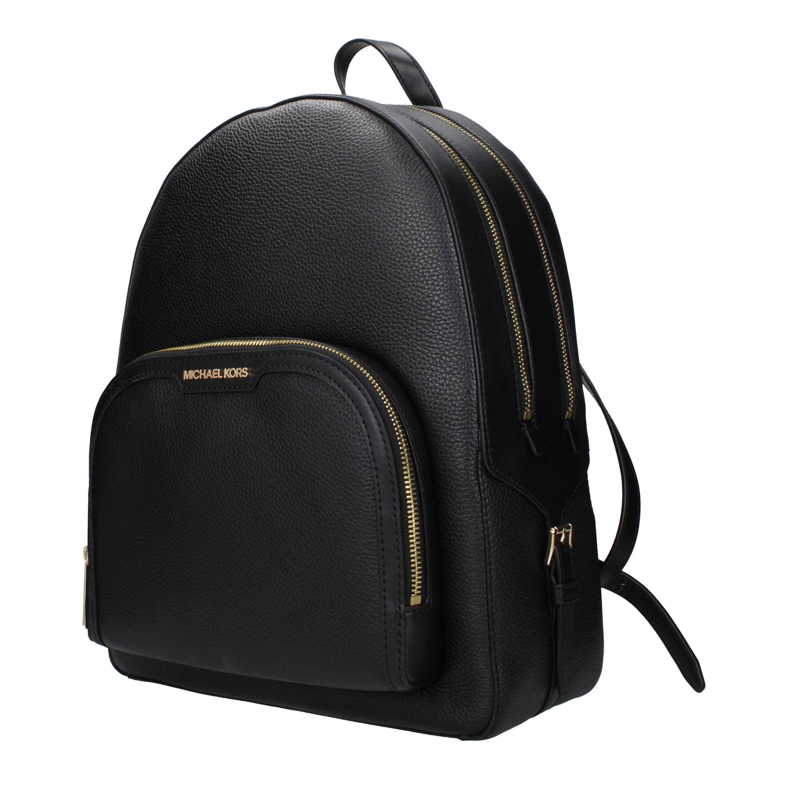 Michael Kors Schwarzer Lederrucksack