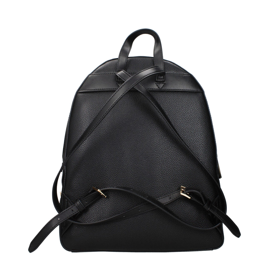 Michael Kors Schwarzer Lederrucksack