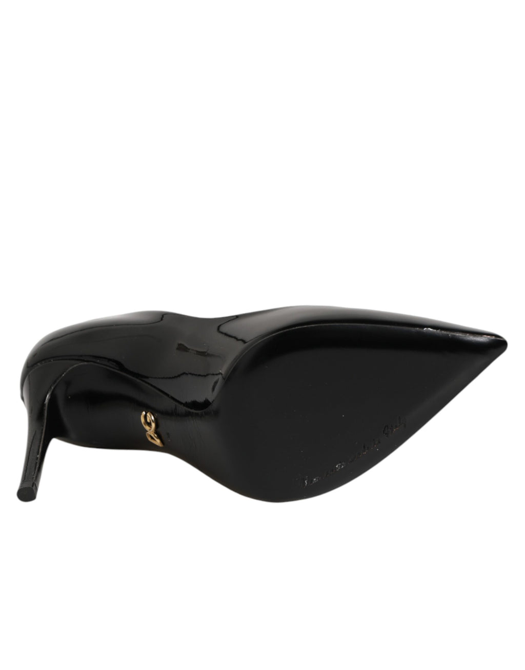 Dolce & Gabbana Schwarze Leder-Stilettos mit Pfennigabsatz