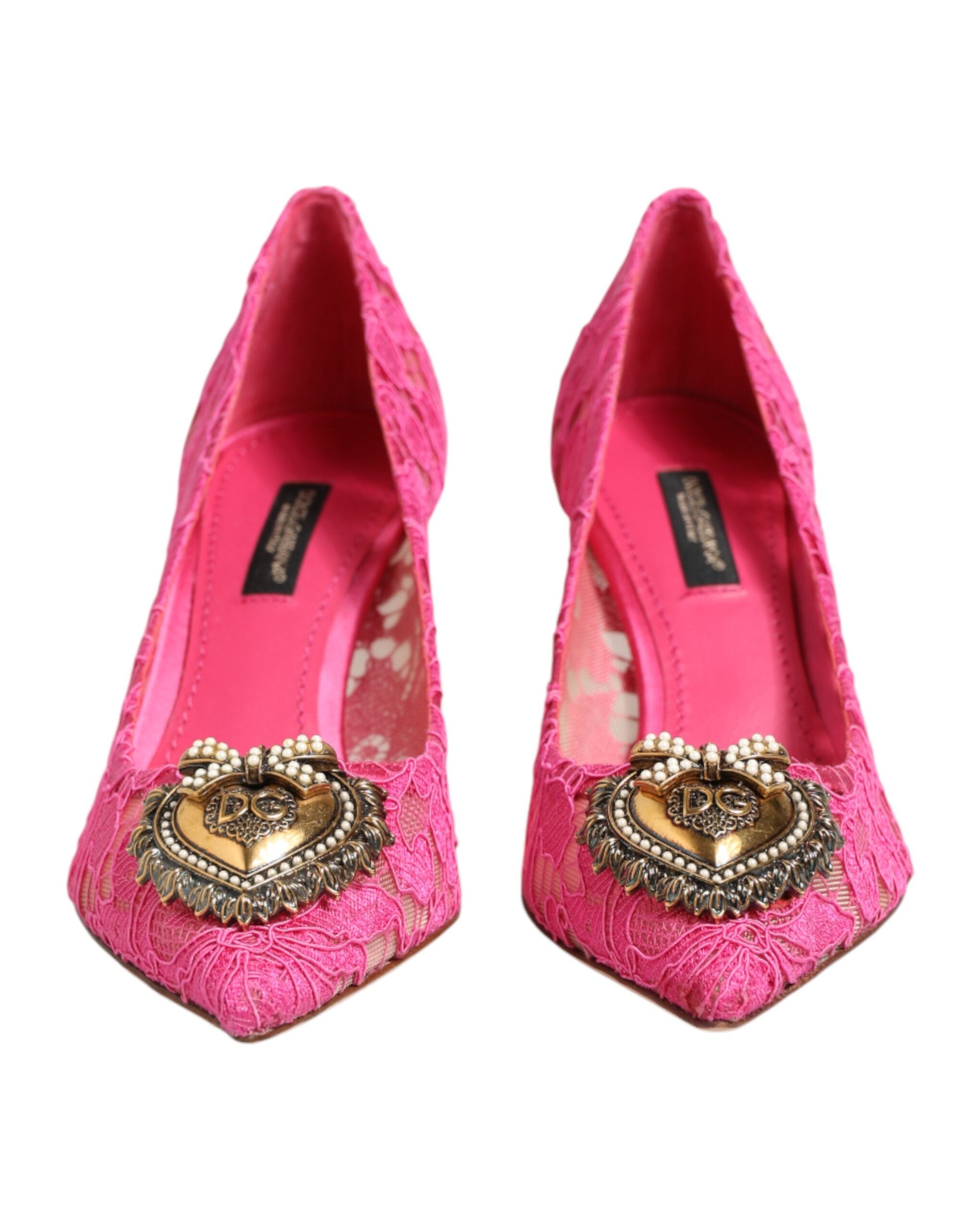 Dolce & Gabbana Rosa Taormina Spitze DEVOTION Pumps