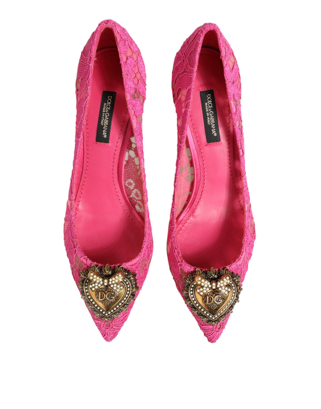 Dolce & Gabbana Rosa Taormina Spitze DEVOTION Pumps