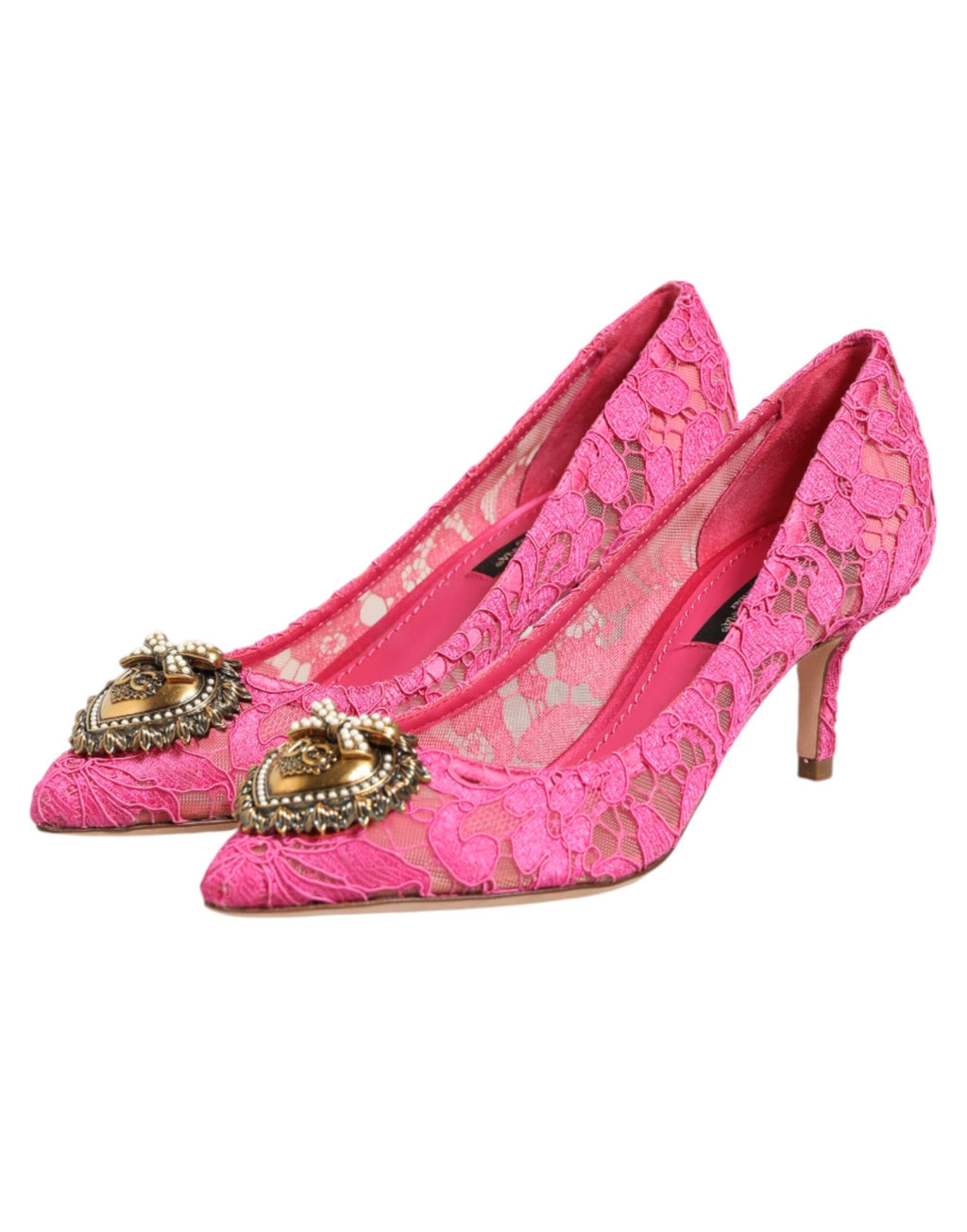 Dolce & Gabbana Rosa Taormina Spitze DEVOTION Pumps