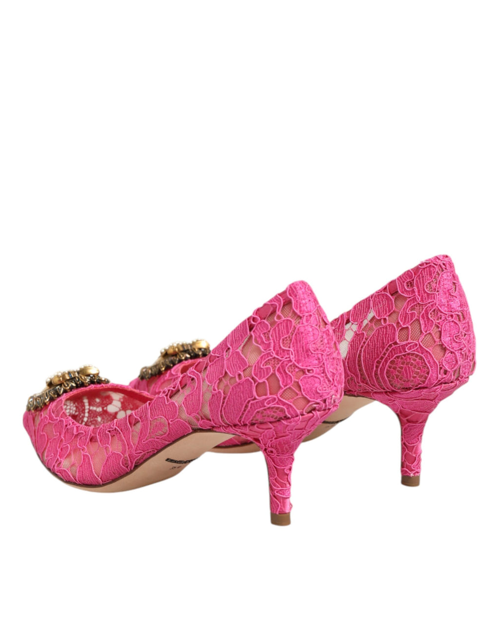 Dolce & Gabbana Rosa Taormina Spitze DEVOTION Pumps