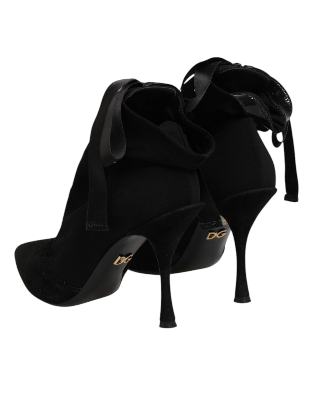 Dolce & Gabbana Schwarze Stiletto-High-Heels mit Schnürung