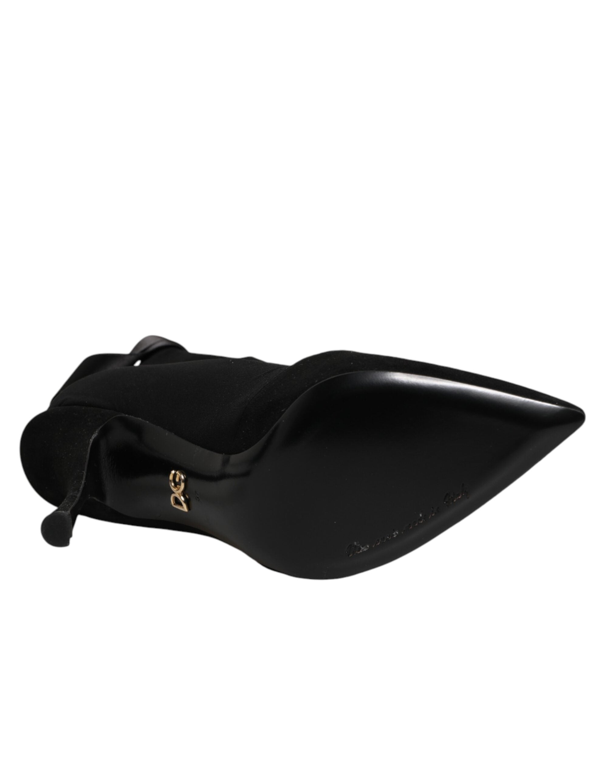 Dolce & Gabbana Schwarze Stiletto-High-Heels mit Schnürung