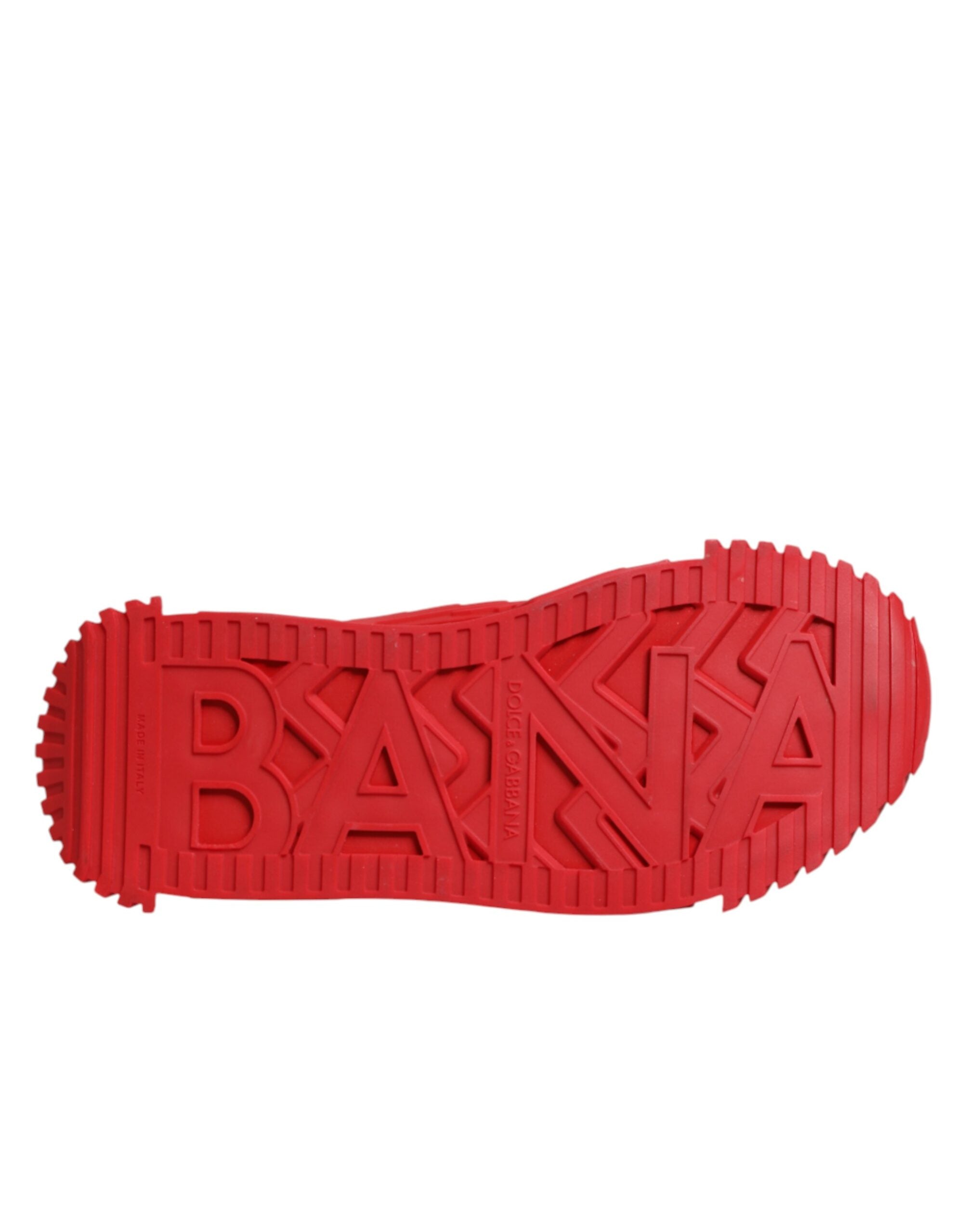 Dolce & Gabbana Rote Logo-Schnürschuhe NS1 Sneakers