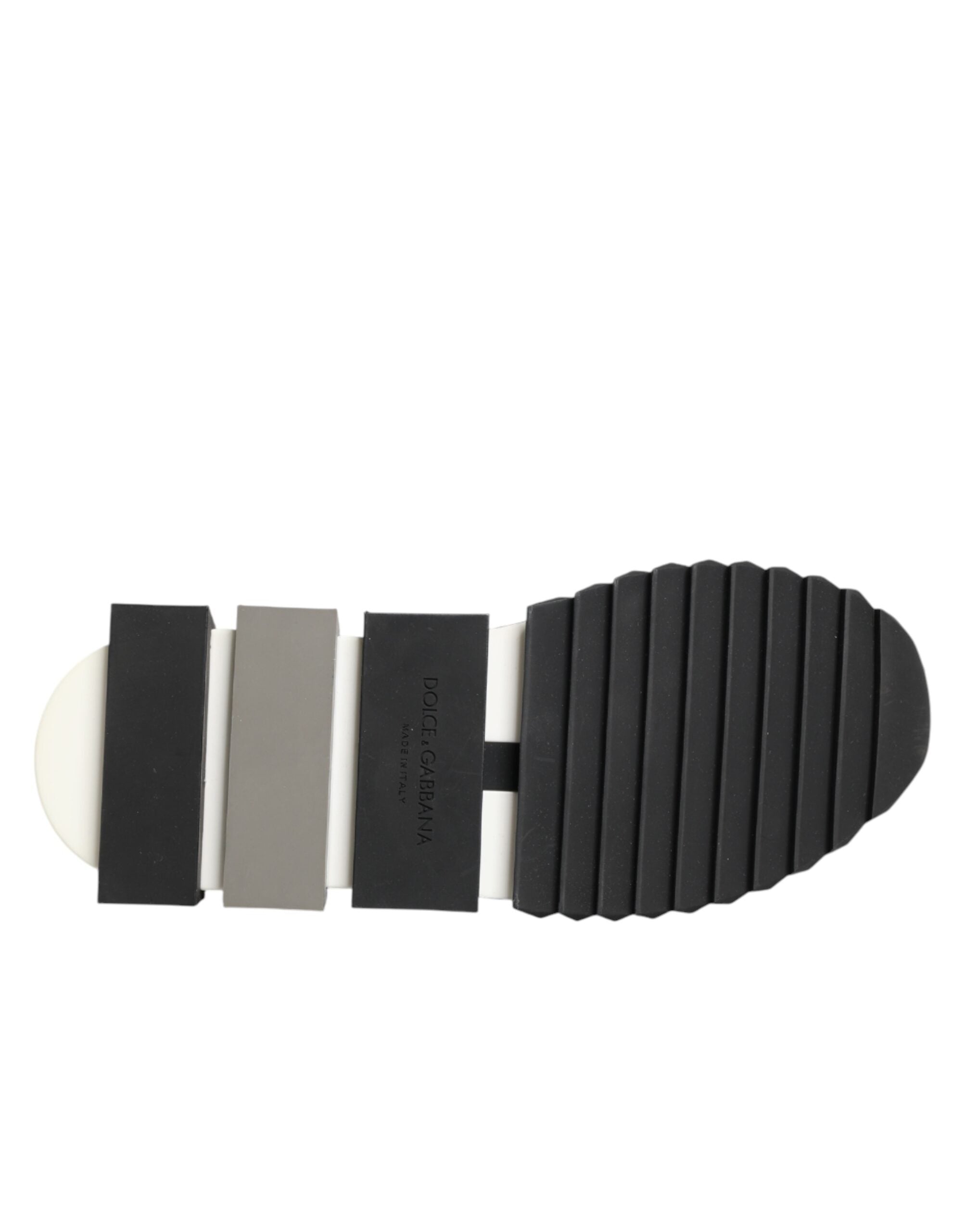 Dolce & Gabbana Schwarze Slip-On-Sneaker Sorrento mit Silberakzenten