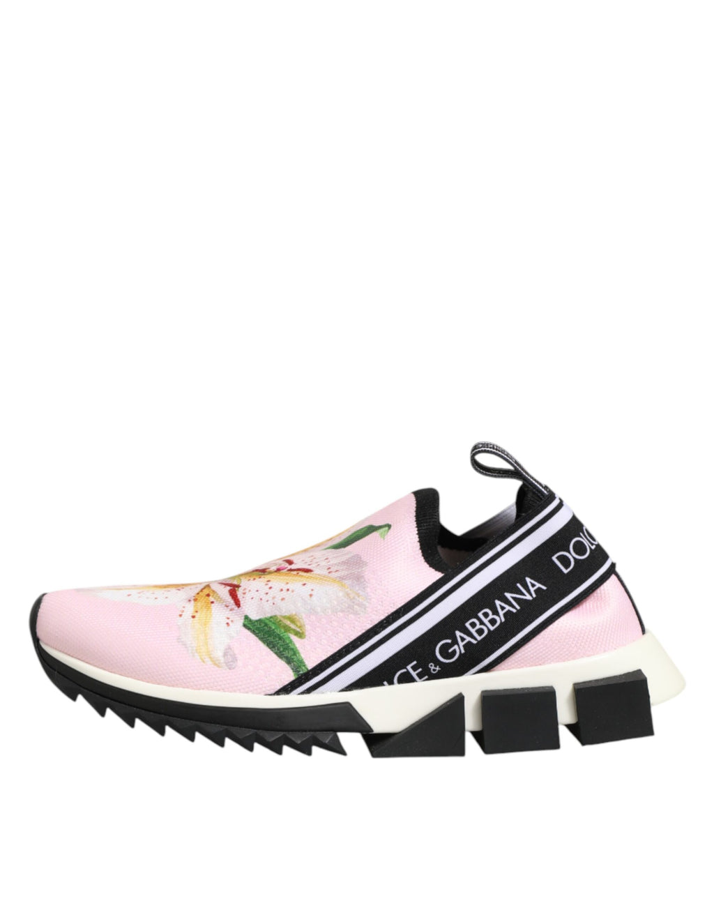 Dolce & Gabbana Rosa Sorrento Sneaker mit Blumenmuster