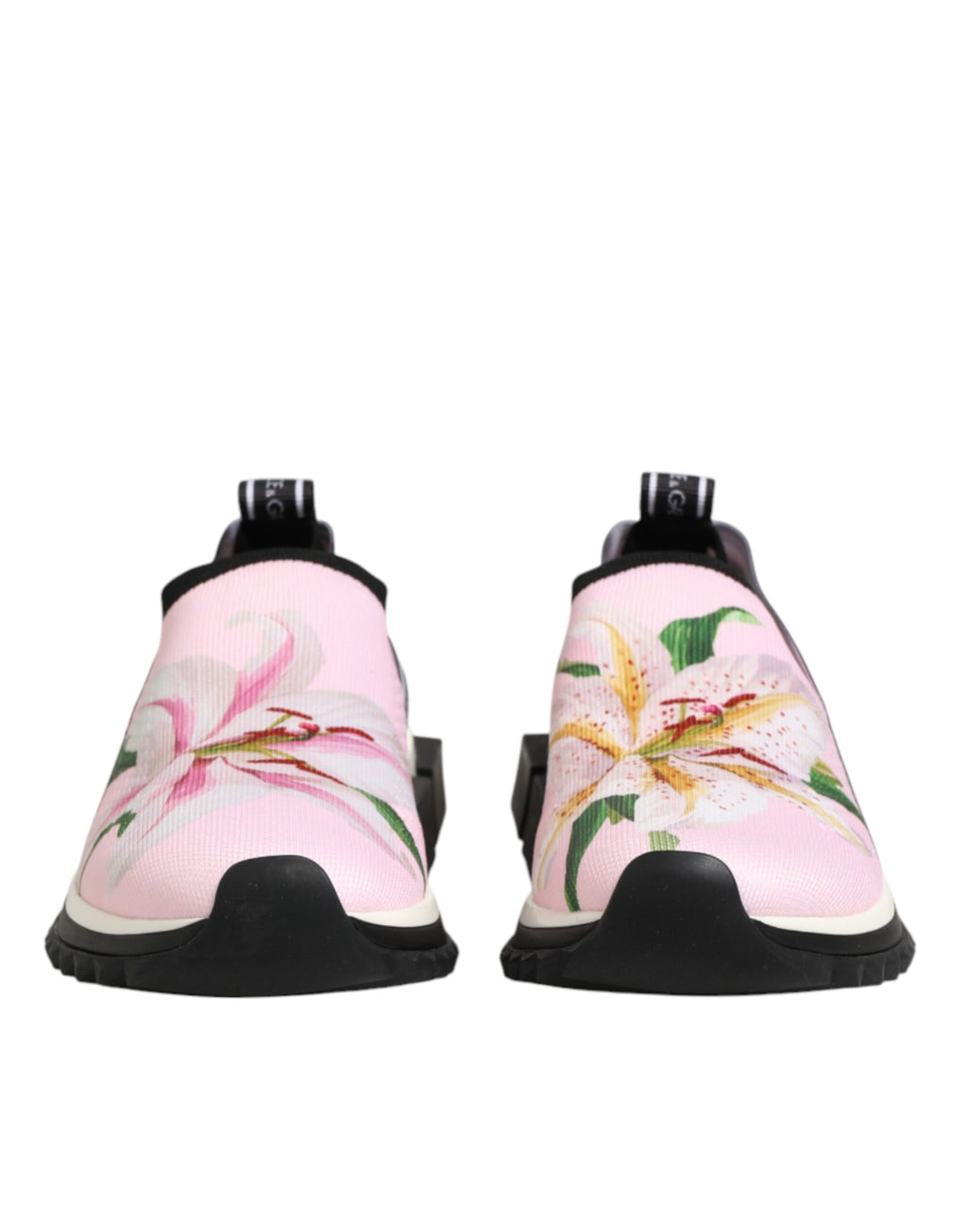 Dolce & Gabbana Rosa Sorrento Sneaker mit Blumenmuster
