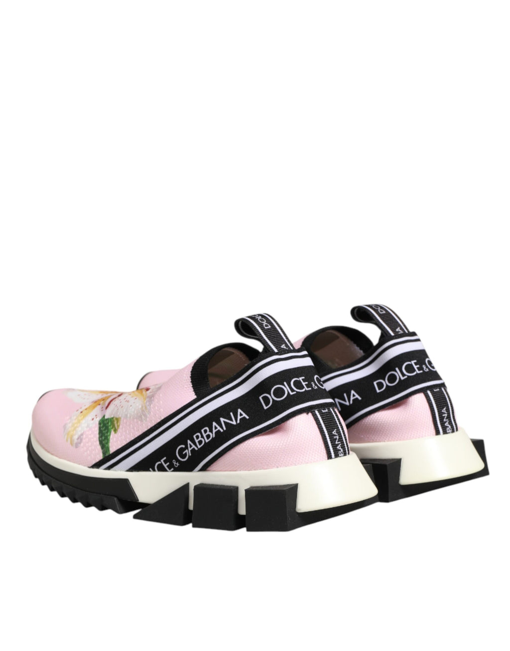 Dolce & Gabbana Rosa Sorrento Sneaker mit Blumenmuster