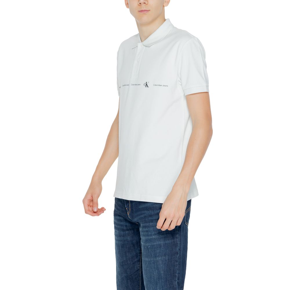 Calvin Klein Jeans Baumwoll-Poloshirt in Grün