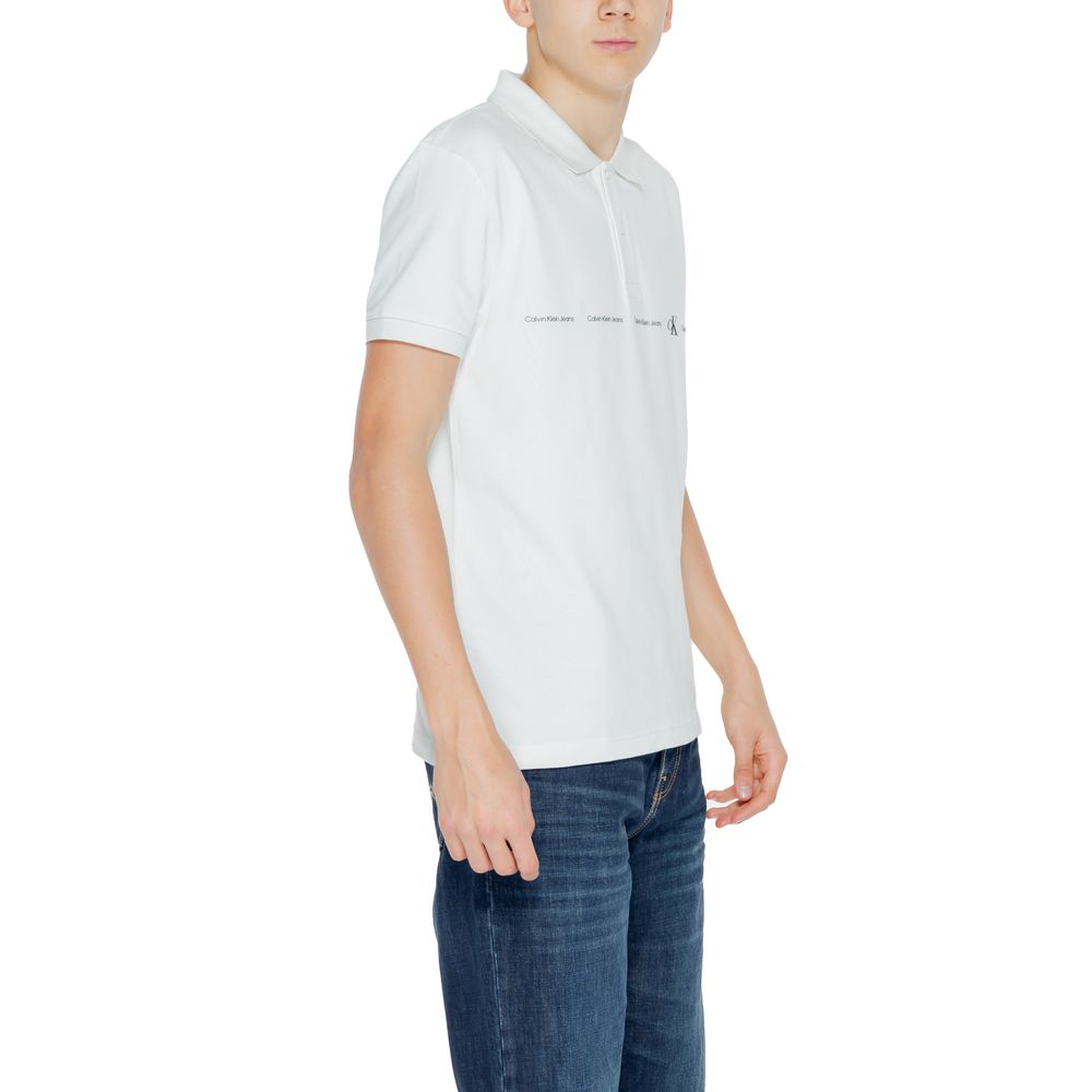 Calvin Klein Jeans Baumwoll-Poloshirt in Grün