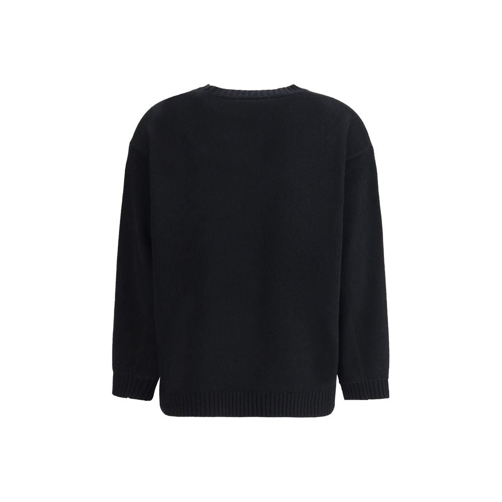 Max Mara Schwarzer Woll-Sweatshirt