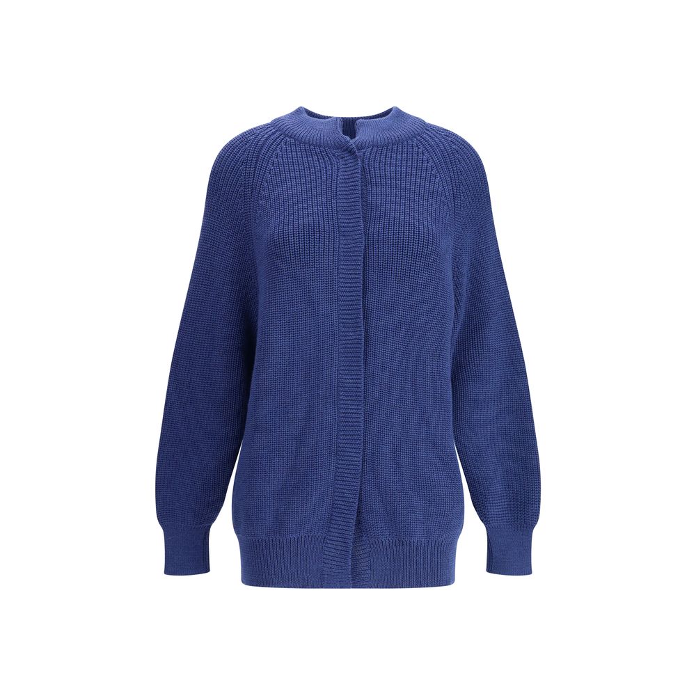 Ella Blauer Merino-Woll-Sweatshirt