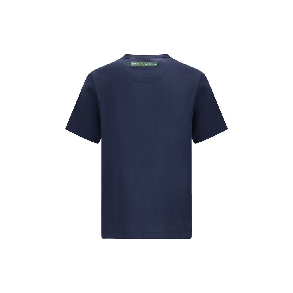 Barbour Baumwoll-T-Shirt in Blau