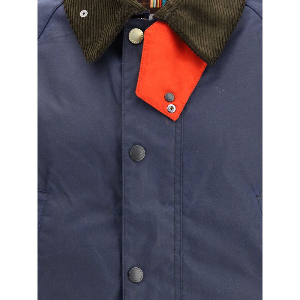 Barbour Blauer Baumwollmantel