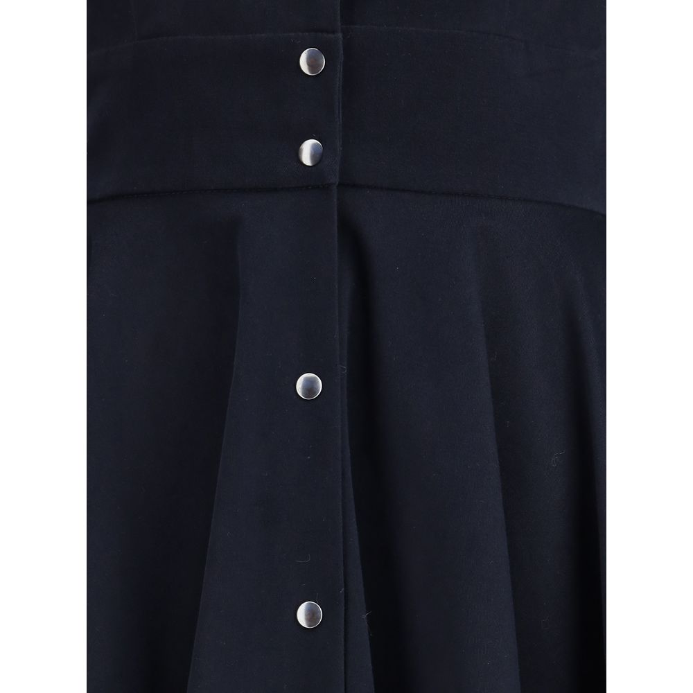 Ella Blaues Baumwollkleid im Casual-Stil