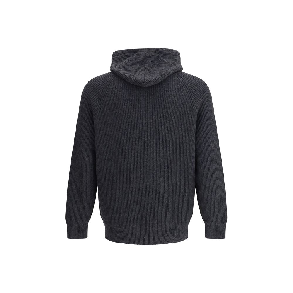 Brunello Cucinelli Schwarzer Kaschmir-Hoodie