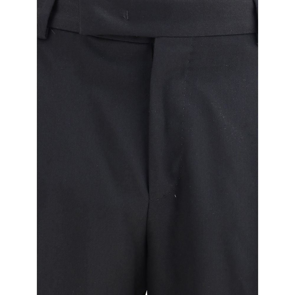 PT Torino Schwarze Wollhose aus Fleece