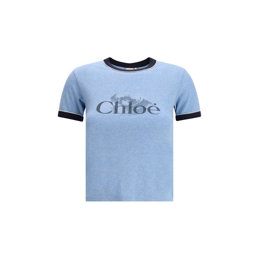 Chloé T-Shirt mit Logo-Print