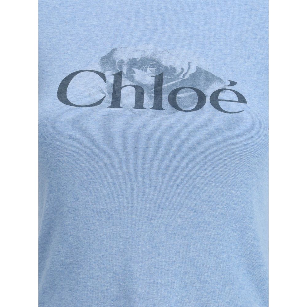 Chloé T-Shirt mit Logo-Print