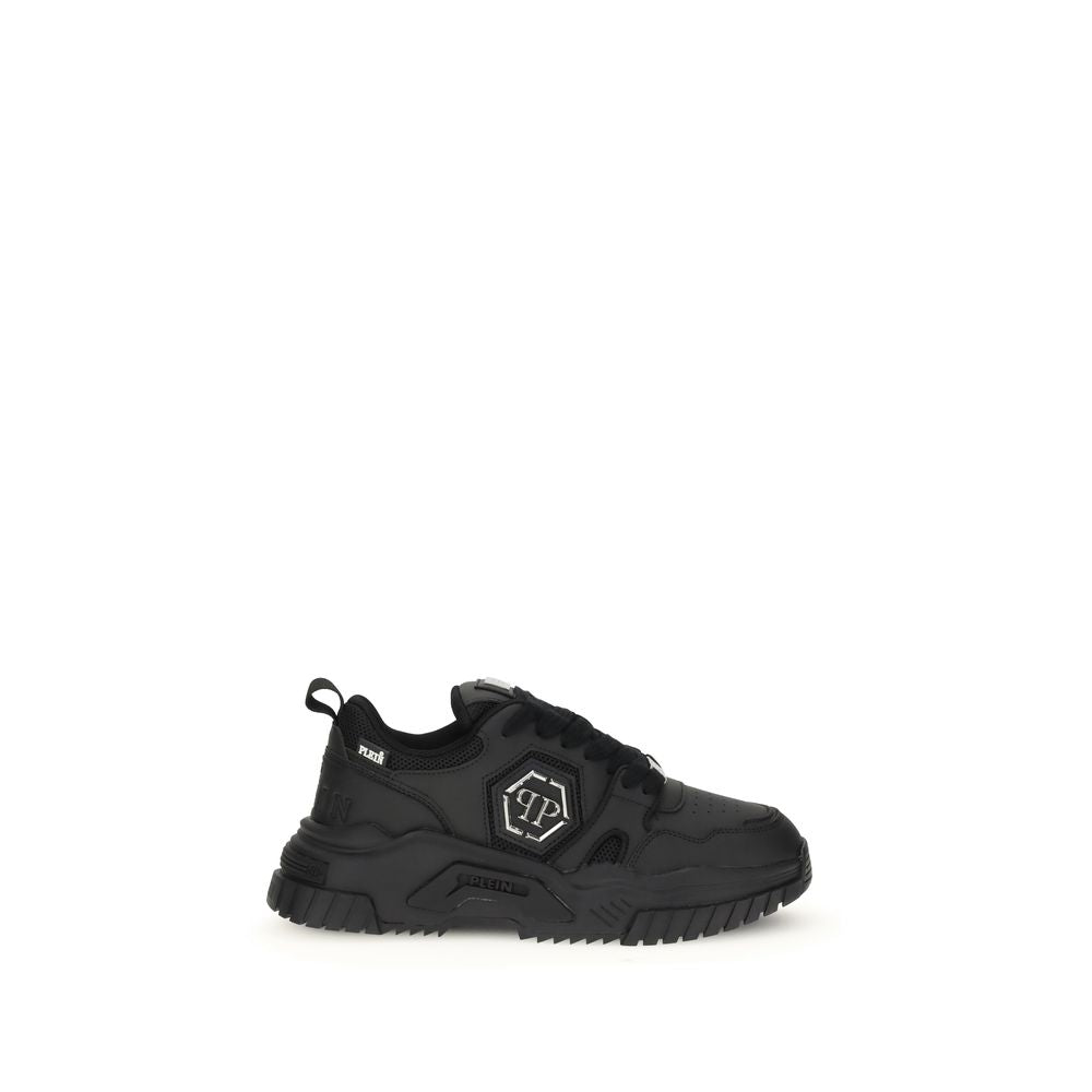Philipp Plein Schwarze Polyester-Sportschuhe