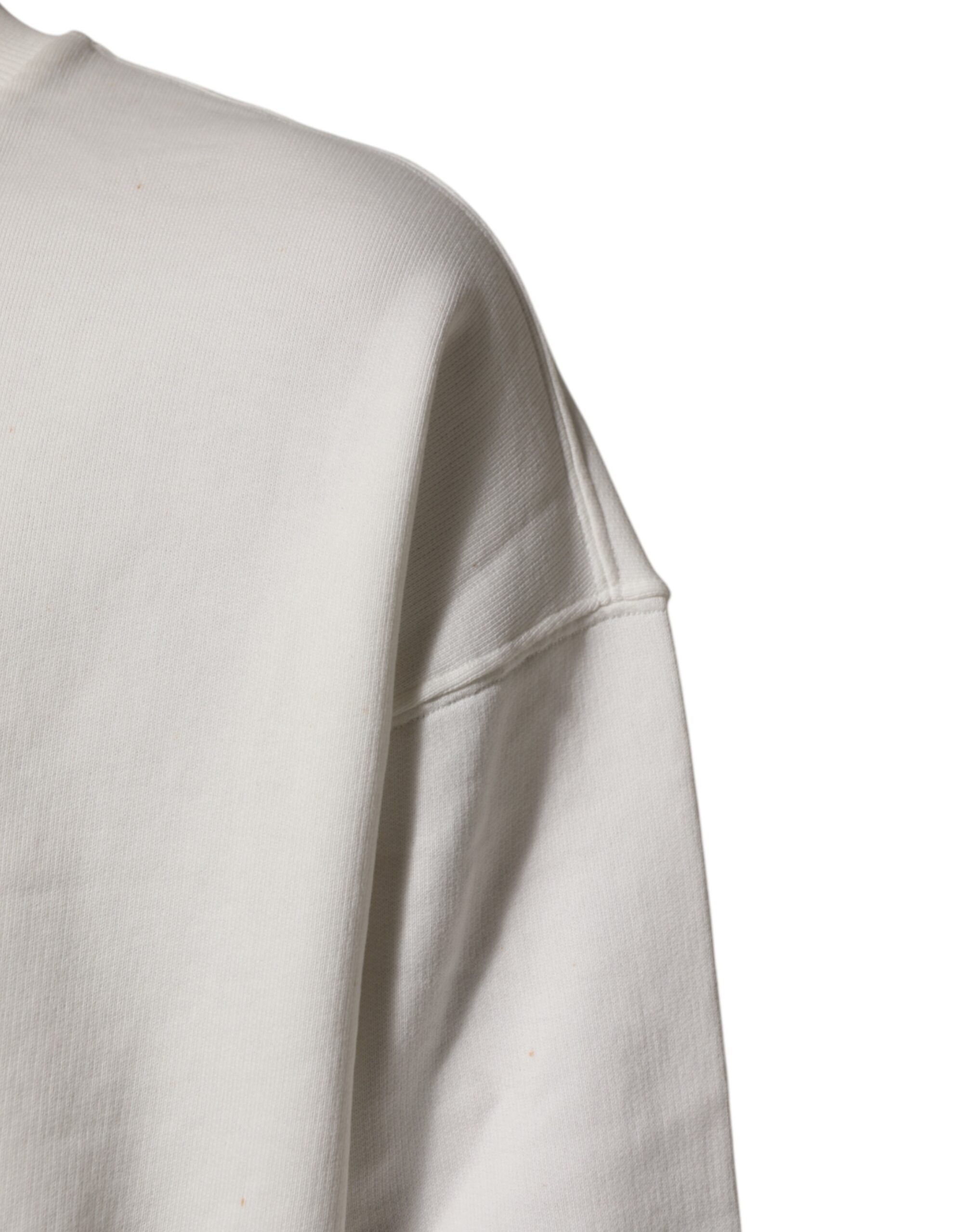Dolce & Gabbana Weißes DG Logo-Sweatshirt mit Rundhalsausschnitt