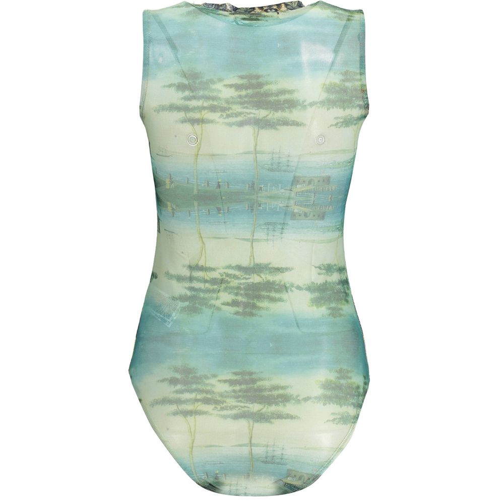 Desigual Grüner Polyester-Bodysuit
