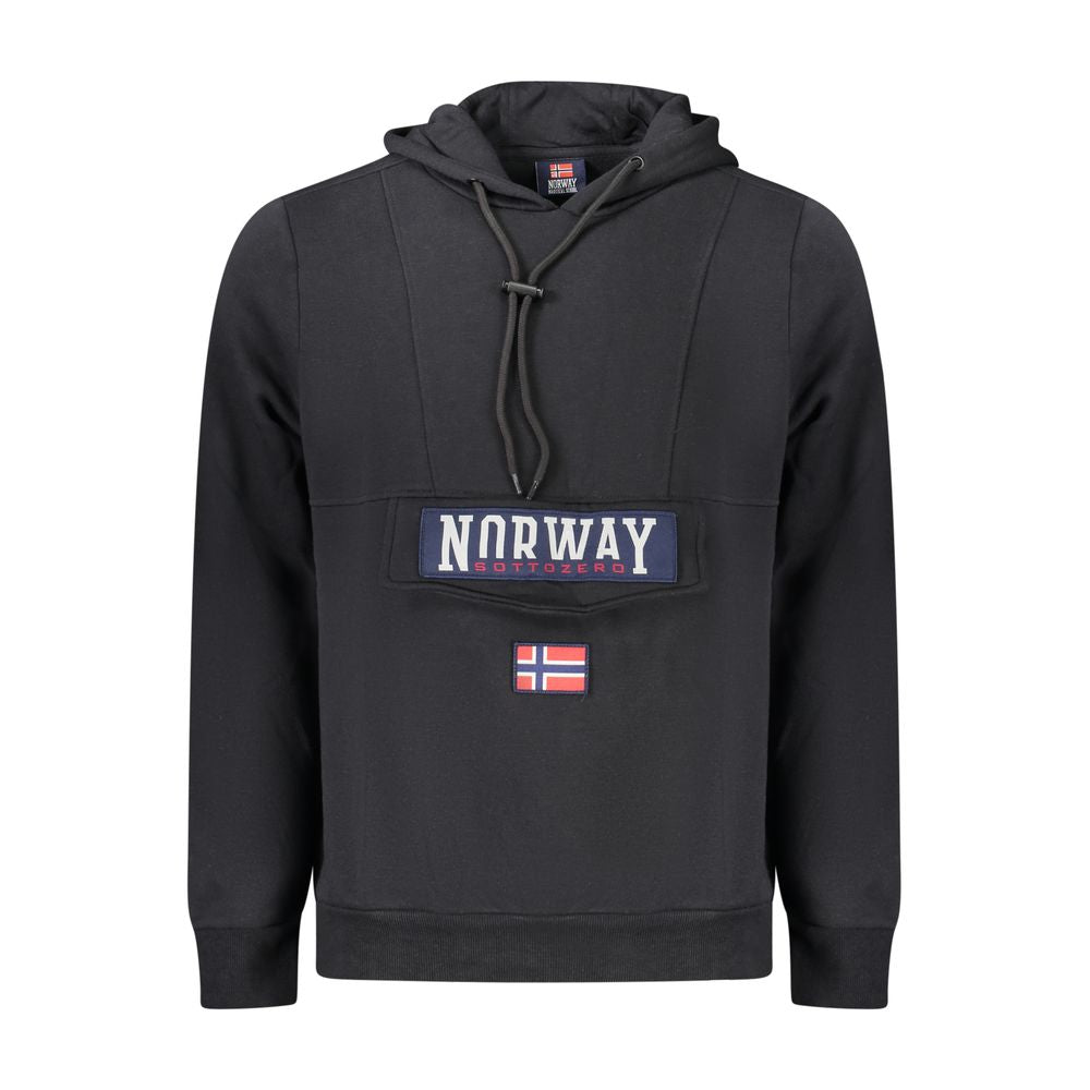 Norway 1963 Schwarzer Baumwoll-Sweatshirt