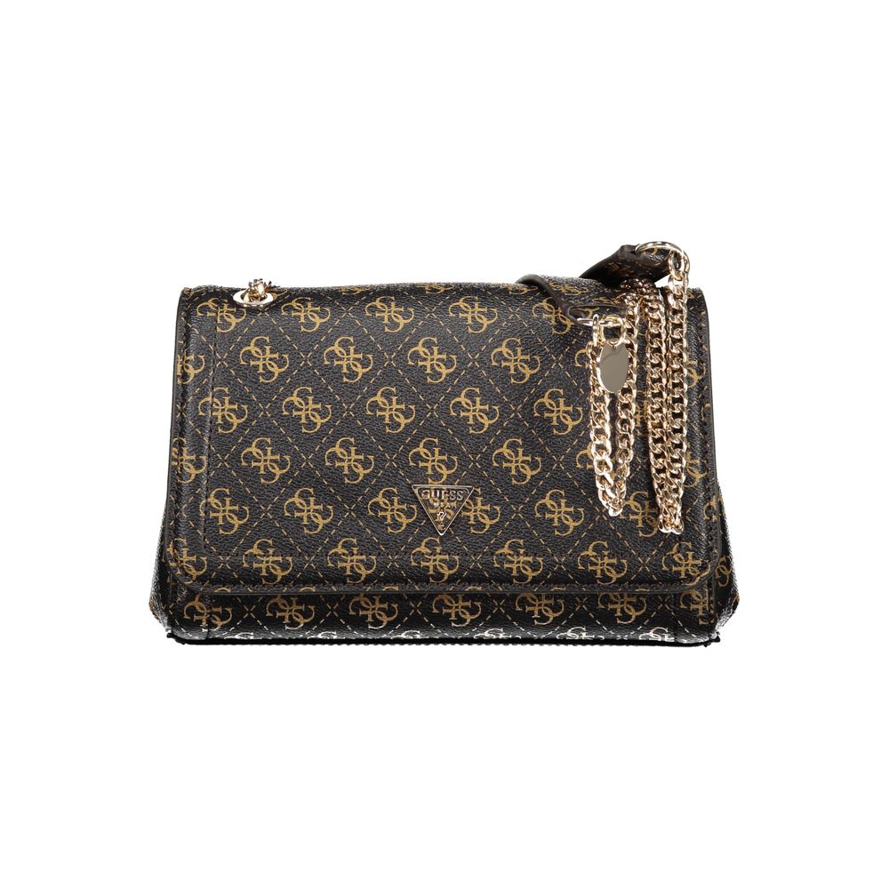 Guess Jeans Braune Polyethylen-Handtasche