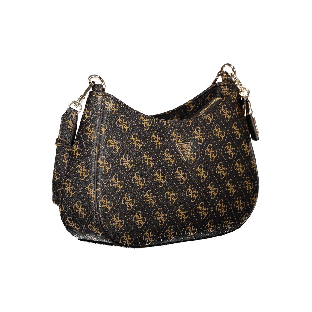 Guess Jeans Braune Polyethylen-Handtasche