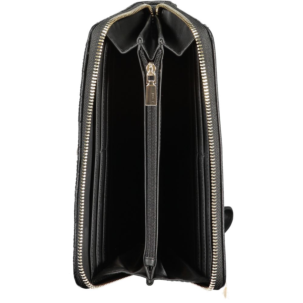 Guess Jeans Geldbörse aus schwarzem Polyethylen