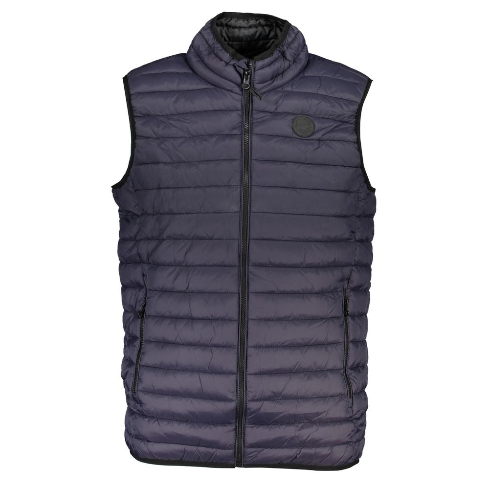 Gianmarco Venturi Ärmellose Jacke aus Polyamid in Blau