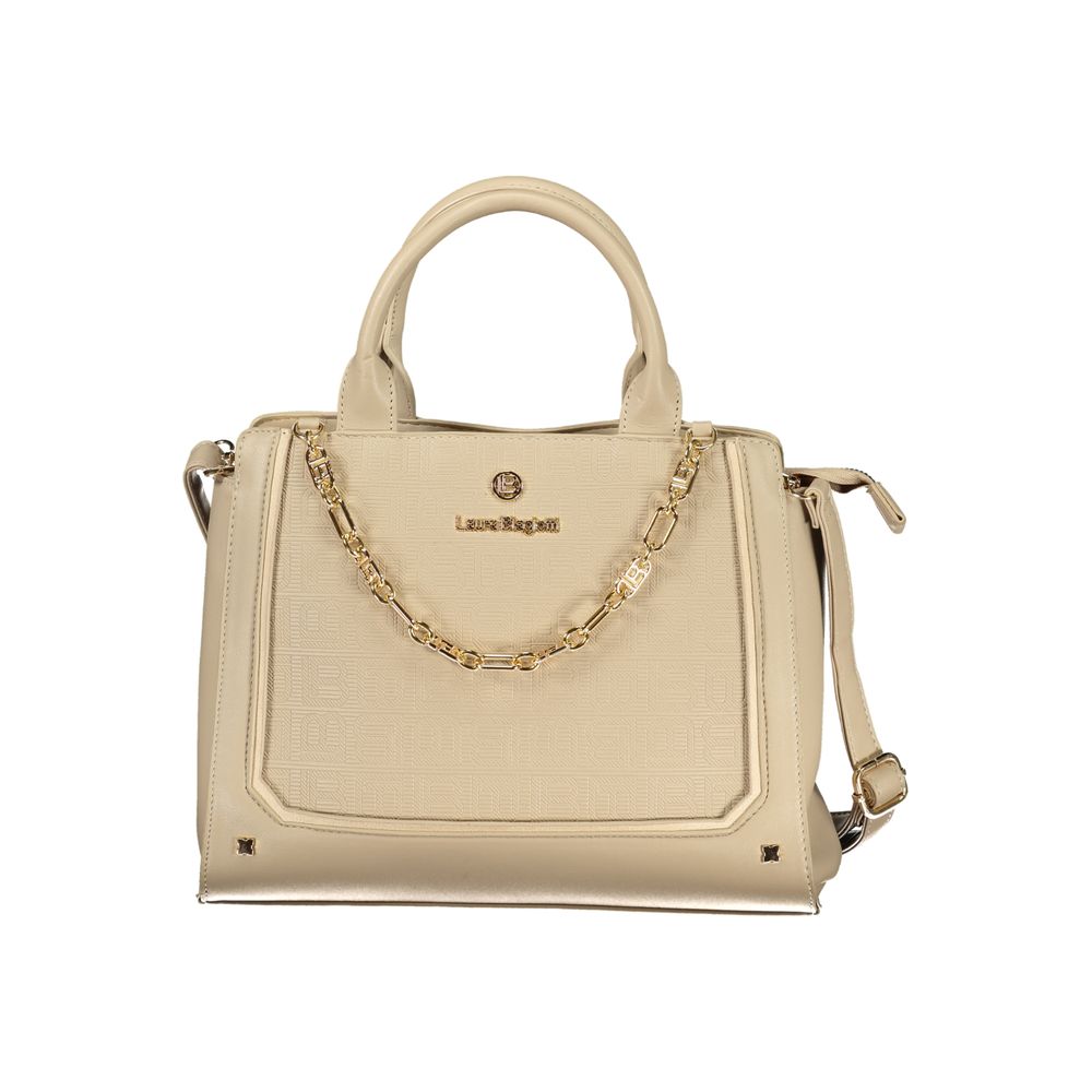 Laura Biagiotti Beige PVC-Handtasche für Damen
