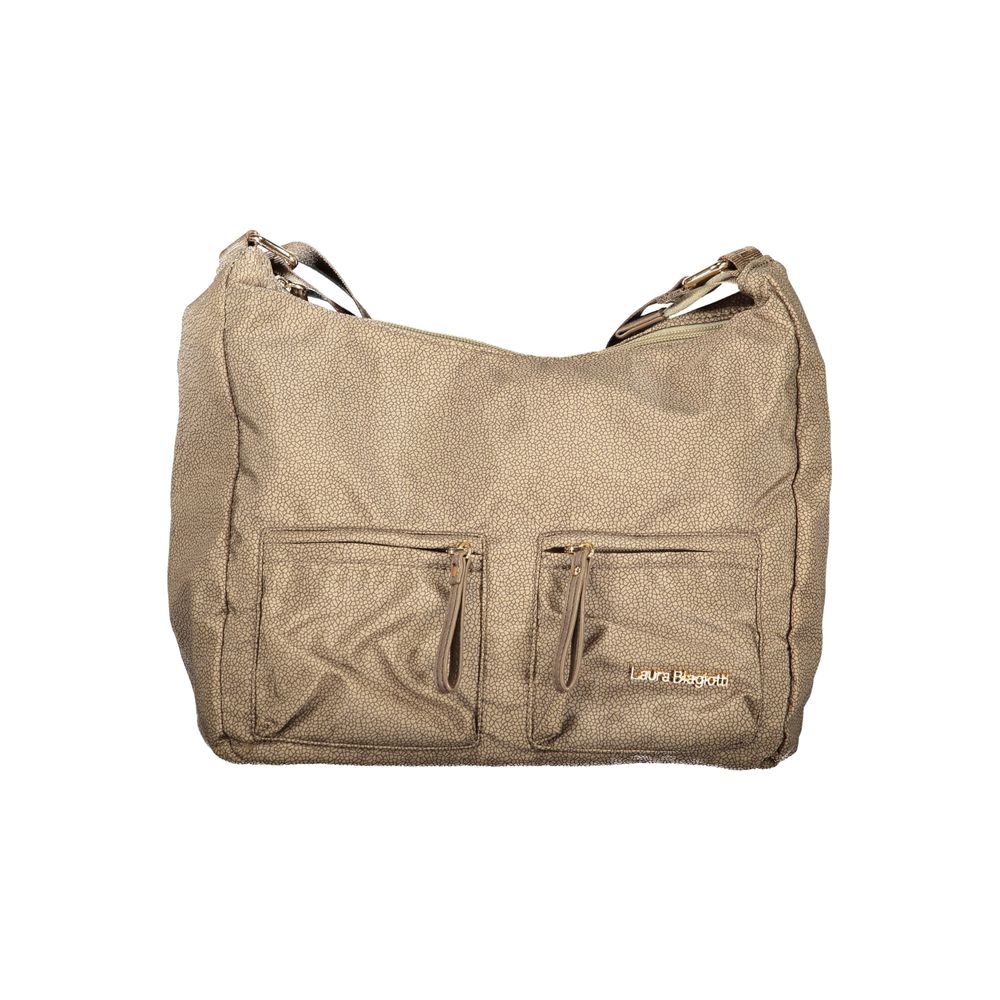 Laura Biagiotti Beige Polyester Damenhandtasche