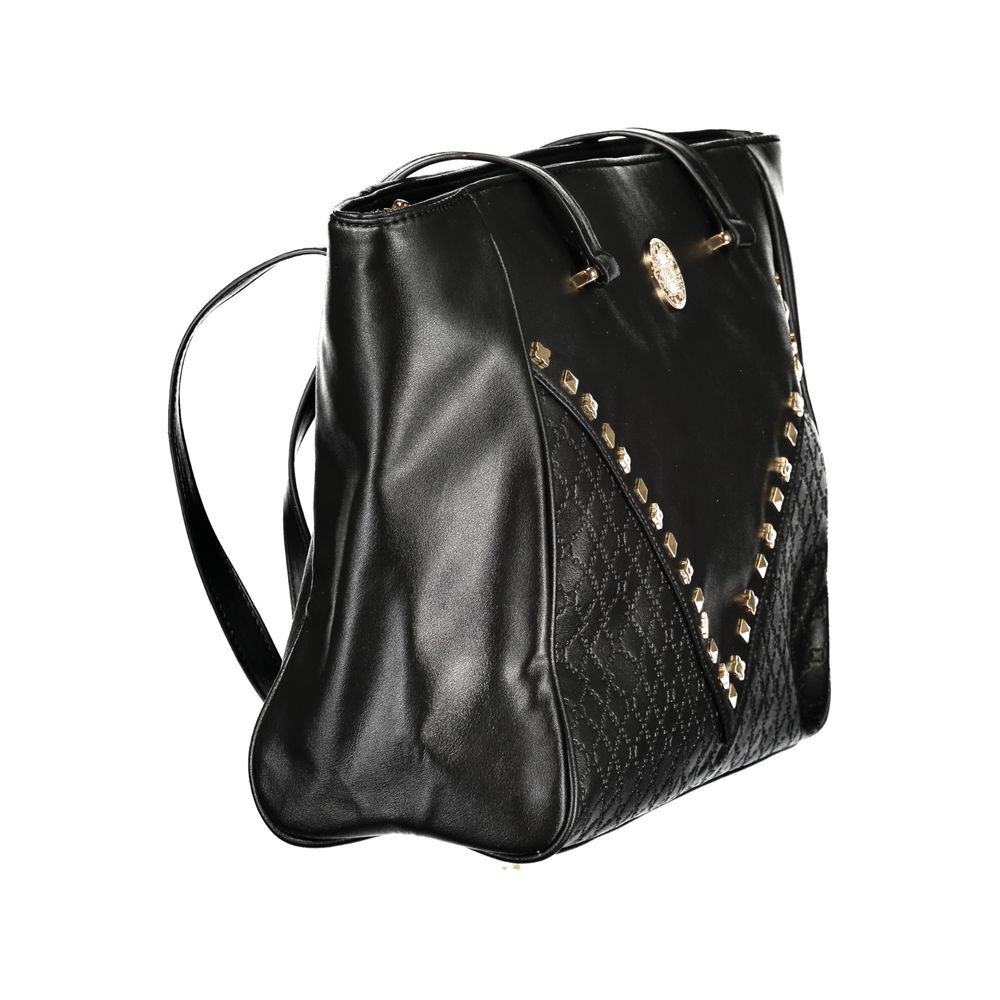 Schwarze PVC-Handtasche für Damen von Laura Biagiotti