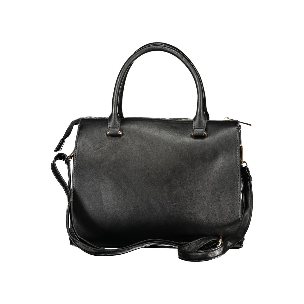 Laura Biagiotti Schwarze PVC-Handtasche für Damen