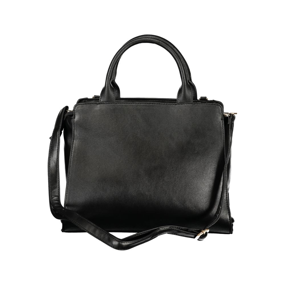 Laura Biagiotti Schwarze PVC-Handtasche für Damen