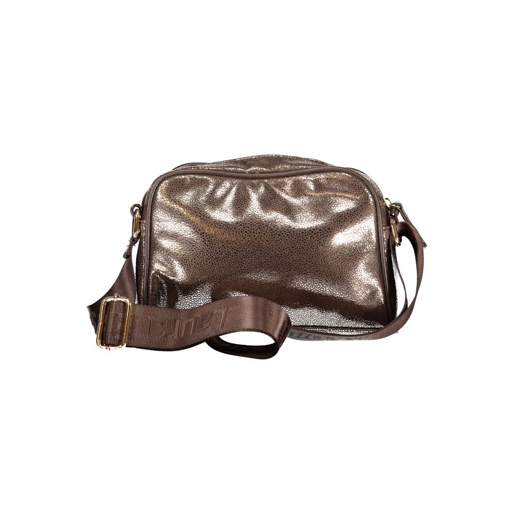 Laura Biagiotti Bronzefarbene Polyester Damenhandtasche