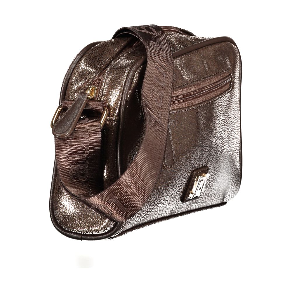 Laura Biagiotti Bronzefarbene Polyester Damenhandtasche