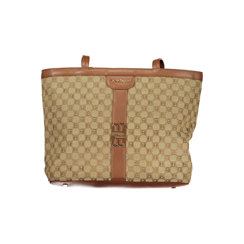 Laura Biagiotti Beige Polyester Handtasche für Damen