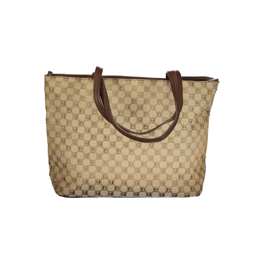 Laura Biagiotti Beige Polyester Damenhandtasche