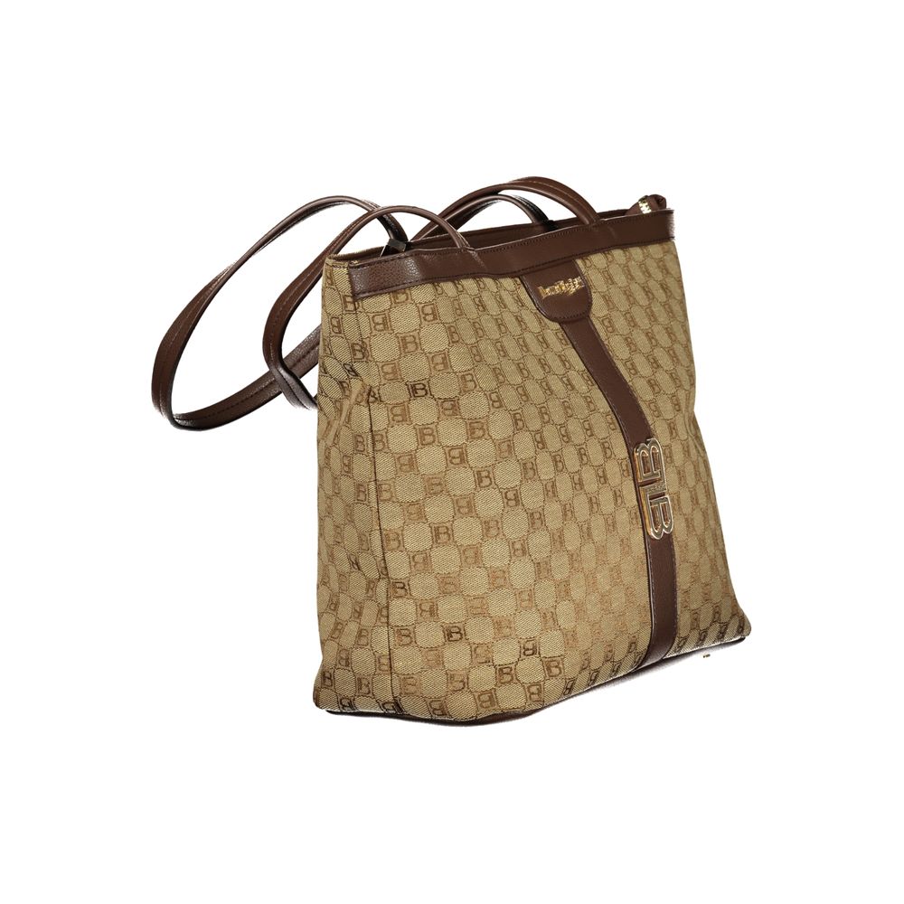 Laura Biagiotti Beige Polyester Damenhandtasche