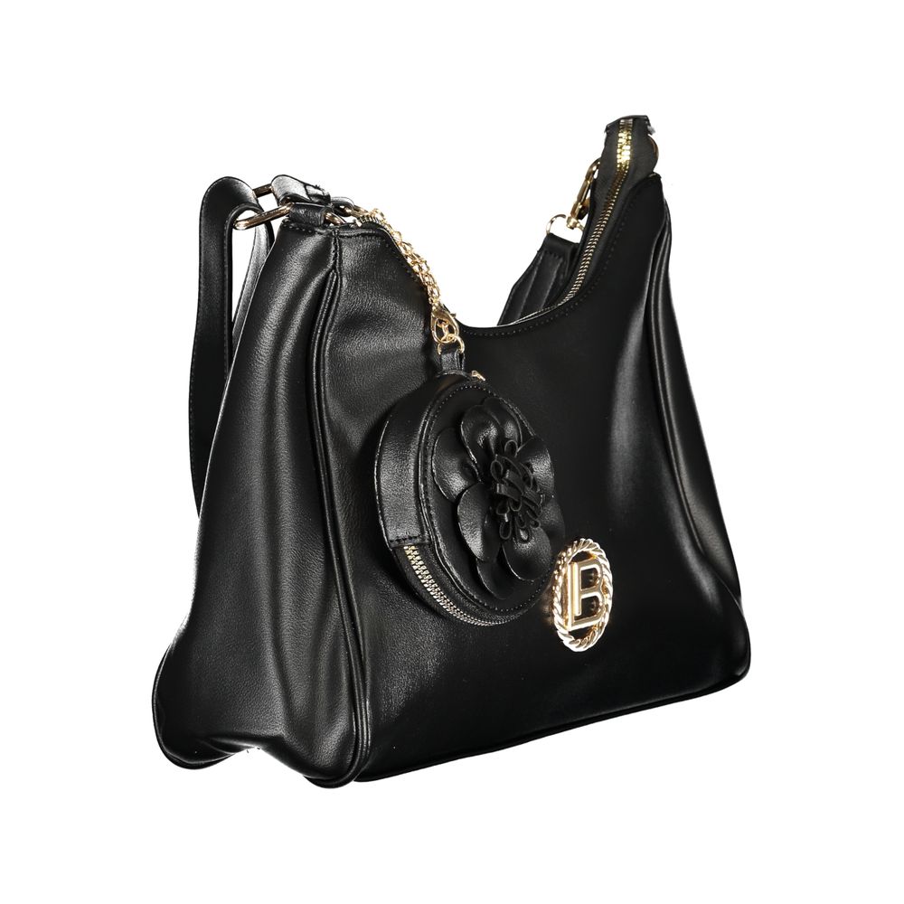 Laura Biagiotti Schwarze PVC-Handtasche für Damen